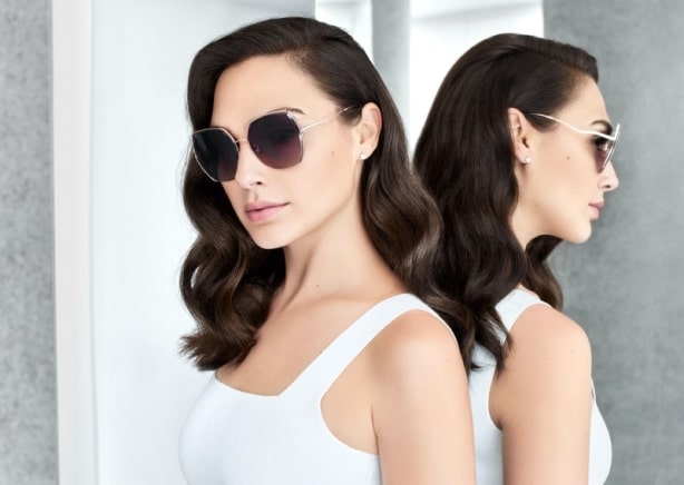 silver-framed trendy sunglasses!