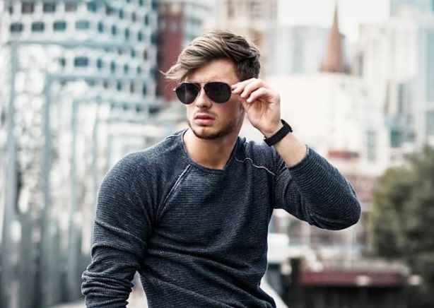 silver-framed trendy sunglasses!